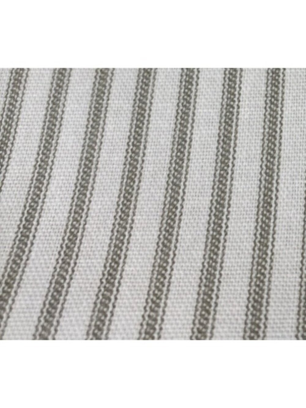 Striped Cotton Fabric 19" x 55" Neutral White & Beige Sewing Crafting